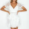 Sandra Mini Dress -White-FINAL SALE