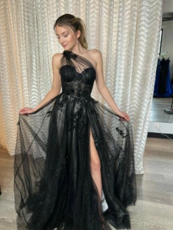 Leila One Shoulder Gown - A1053 - BLACK 13 Leila One Shoulder Gown - A1053 - BLACK -US Dress Sales Shop 060A7F71 D5E5 48C4 969B 183FF5B5AF6D 14766.1677009785