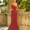 Amber Gown - Burgundy -US Dress Sales Shop Amber burgundy back 69255.1683048431