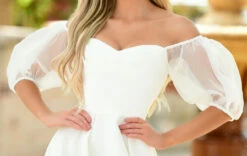 Chloe Puff Sleeve Mini Dress -White 10 Chloe Puff Sleeve Mini Dress -White -US Dress Sales Shop ComA001 47 25604.1680533427