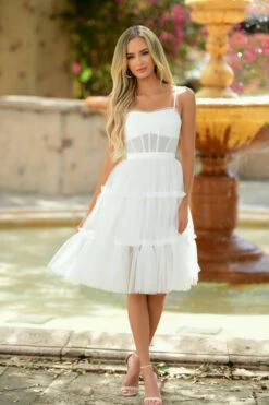 Windham Midi Dress - White-FINAL SALE