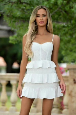 Kiara Mini Dress -White 9 Kiara Mini Dress -White -US Dress Sales Shop ComA001 66 09891.1680530455