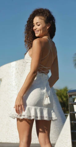 Sadie Mini Dress - White - Size 10 - FINAL SALE 15 Sadie Mini Dress - White - Size 10 - FINAL SALE -US Dress Sales Shop Comfy01 178 14270.1625680027