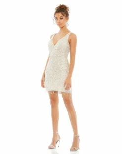 Eve Fringe Mini - Platinum 15 Eve Fringe Mini - Platinum -US Dress Sales Shop Eve fringe mini dress 77899.1668101666