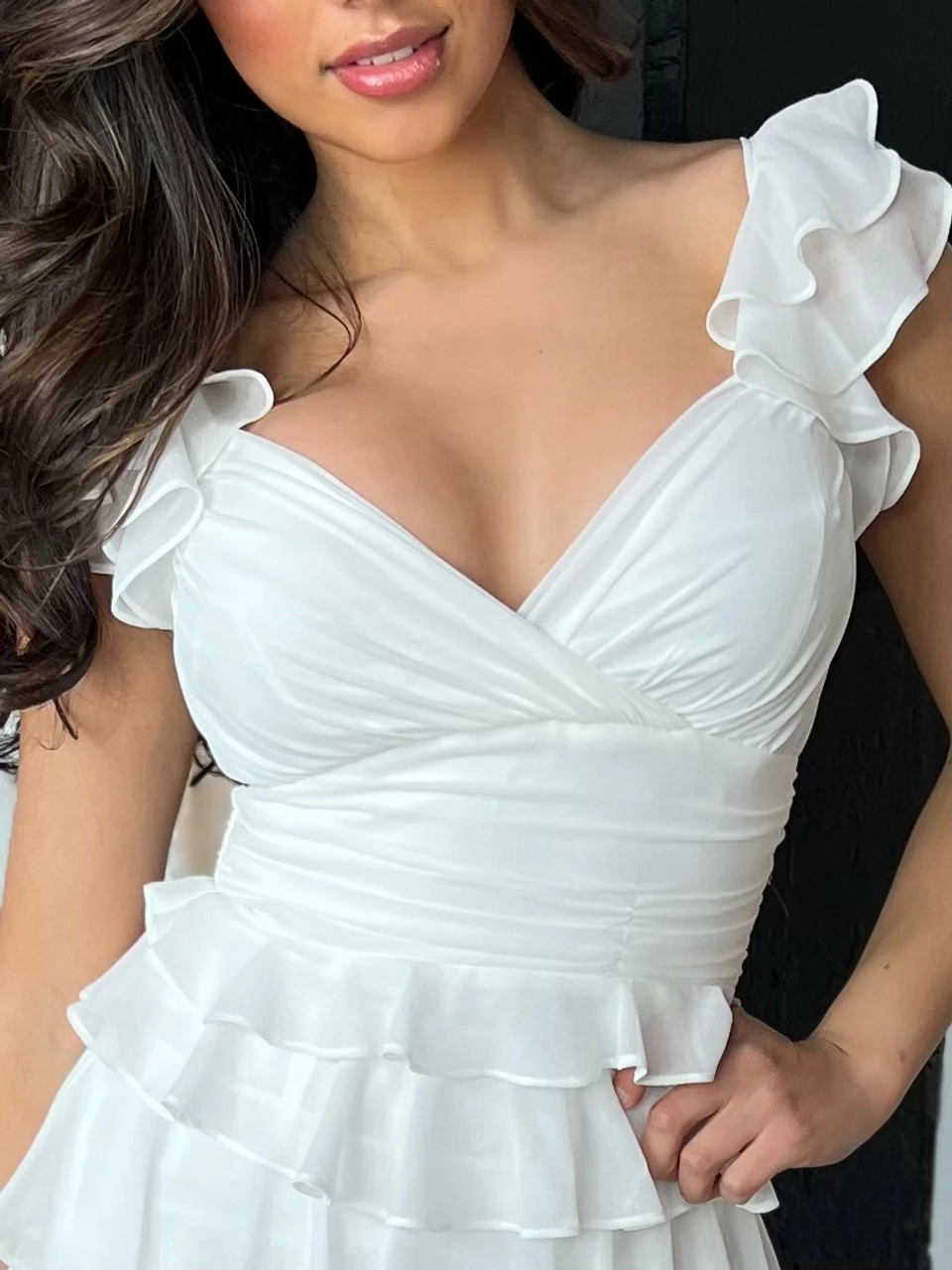 Nora Mini Dress - White 6 Nora Mini Dress - White - Image 4