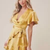 Felicity Mini Dress - Mustard -US Dress Sales Shop Felicity Mini y 32422.1688993155