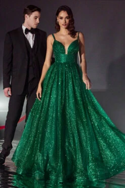 Genevieve Gown -US Dress Sales Shop Genevieve Gown emerald front 49066.1694014451