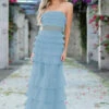 Georgia Maxi Dress - Smokey Blue -US Dress Sales Shop Georgia Maxi Smokey Blue 88206.1681232570