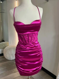 Pia Mini Dress - Fuchsia -US Dress Sales Shop IMG 2337 16204.1692896618