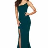 Jasmine One Shoulder Gown - TEAL-FINAL SALE -US Dress Sales Shop JASMINE ONE SHOULDER GOWN TEAL NOOKIE 1 50040.1573242877