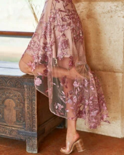 Jennifer Dress -US Dress Sales Shop Jennifer dress embroidery rose two sistes the label 6 71726.1572987881