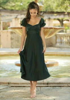 Maldives Midi Dress - Hunter Green -US Dress Sales Shop LB001 1214 51807.1657298328