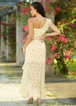 Linnea Maxi Dress - Yellow Floral - FINAL SALE -US Dress Sales Shop LB001 252 94867.1652981661