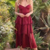 Maeve Corset Midi - Burgundy 2 Maeve Corset Midi - Burgundy -US Dress Sales Shop LBTdone 46 16454.1676310170