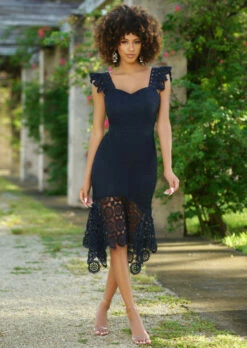 Giselle Dress - Navy