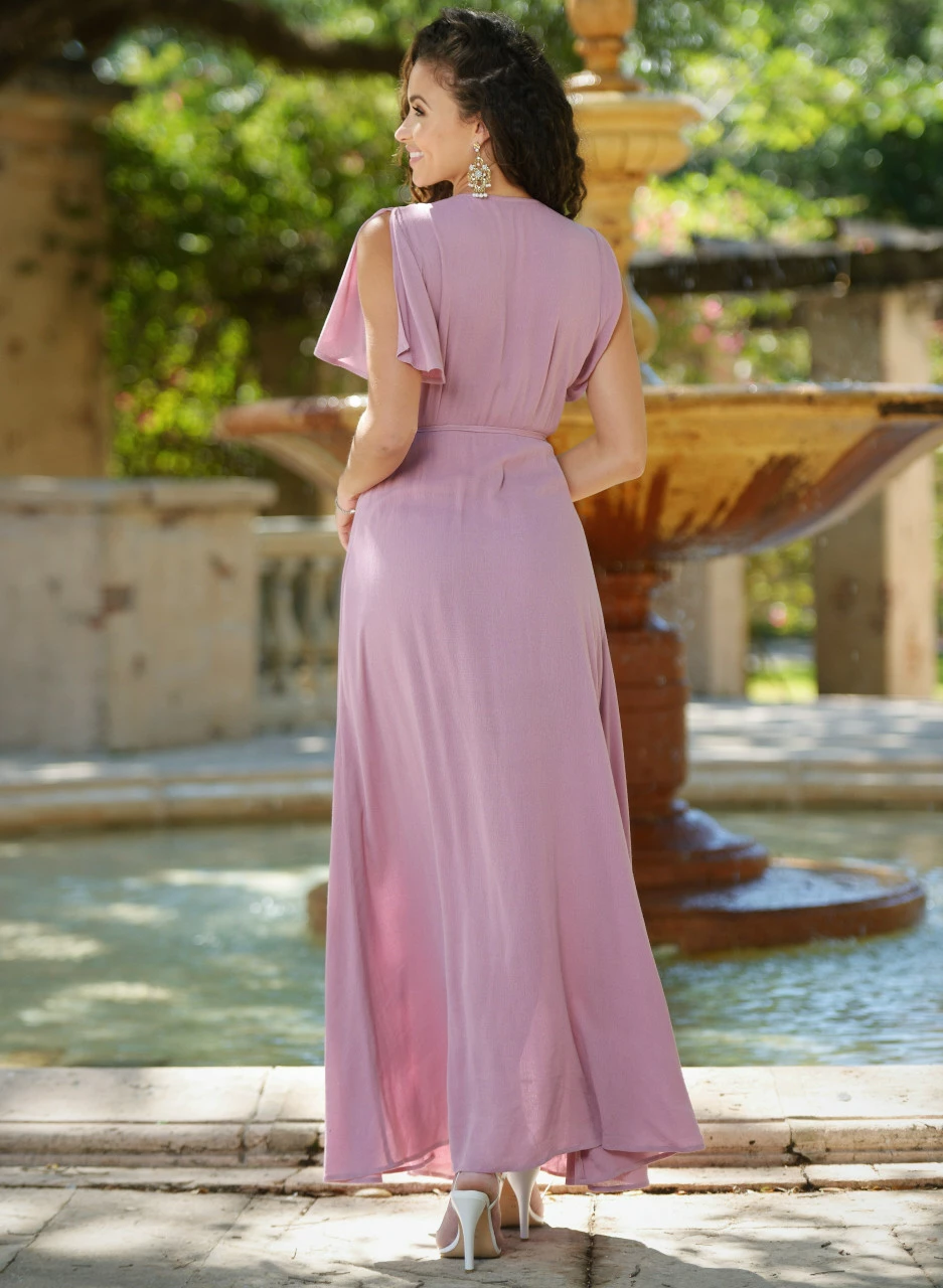Kari Maxi Dress - Mauve-FINAL SALE 7 Kari Maxi Dress - Mauve-FINAL SALE - Image 5