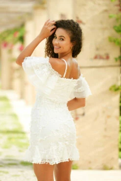 Size 2 BEATRICE Dress - White - FINAL SALE -US Dress Sales Shop Ladyblacktie 3 87880.1650627823