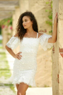 Size 2 BEATRICE Dress - White - FINAL SALE -US Dress Sales Shop Ladyblacktie 80400.1650627823