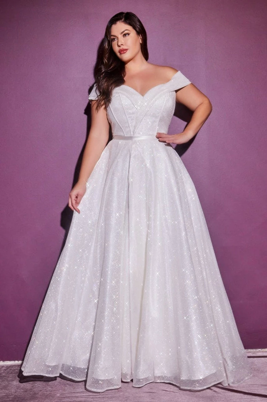 Leonora Gown -Glitter White 6 Leonora Gown -Glitter White - Image 4