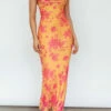 Moana Maxi Dress - Orange Floral 1 Moana Maxi Dress - Orange Floral -US Dress Sales Shop Moana Maxi Dress 42153.1692814837