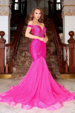 PS21251 -Pink - Portia & Scarlett 8 PS21251 -Pink - Portia & Scarlett -US Dress Sales Shop PS21251 PINK side 18278.1680282060