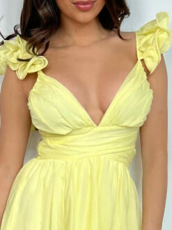 Size Small, Arabella Maxi - Yellow - FINAL SALE -US Dress Sales Shop a1 38075.1686144192