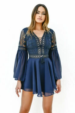 Alyse Dress - NAVY-FINAL SALE