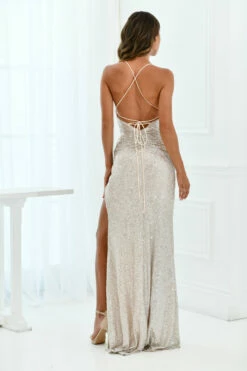 Eclipse Gown - PLATINUM 16 Eclipse Gown - PLATINUM -US Dress Sales Shop back photo 02831.1651247209