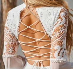 PAIGE DRESS - WHITE -US Dress Sales Shop closeup paige back 58982.1594566430