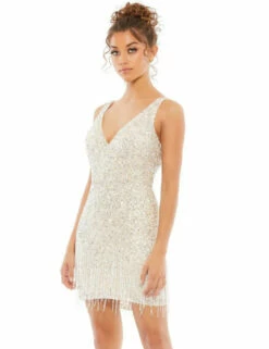 Eve Fringe Mini - Platinum 14 Eve Fringe Mini - Platinum -US Dress Sales Shop eve dress33 37392.1669895994