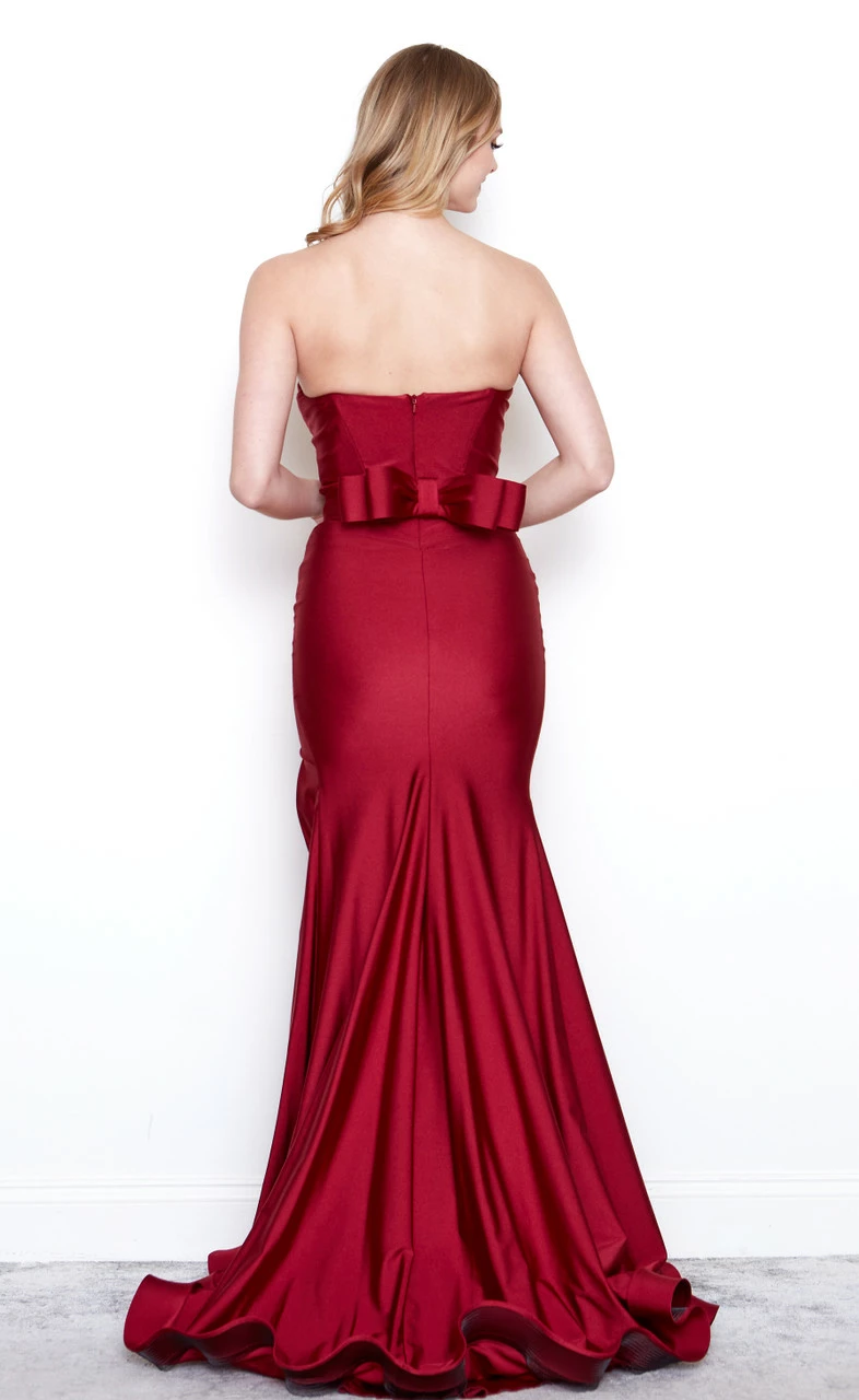 Gabriela Strapless Gown With Slit 5 Gabriela Strapless Gown With Slit - Image 3