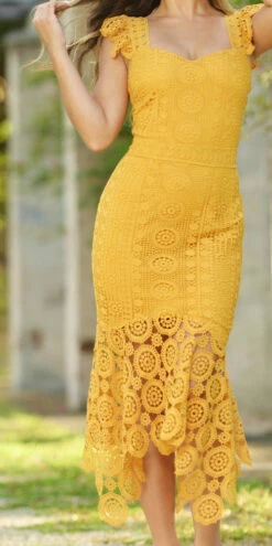 Giselle Dress - Mustard -US Dress Sales Shop giselle.mustard.closeup 93430.1651083089