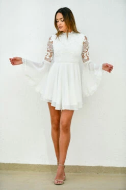 PAIGE DRESS - WHITE -US Dress Sales Shop paige dress front 22618.1594434959