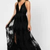 Promenade Maxi Dress - BLACK