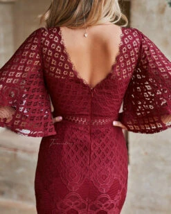 Reyna Dress - Red 10 Reyna Dress - Red -US Dress Sales Shop reyna wine red two sisters the label 5 17162.1651082354