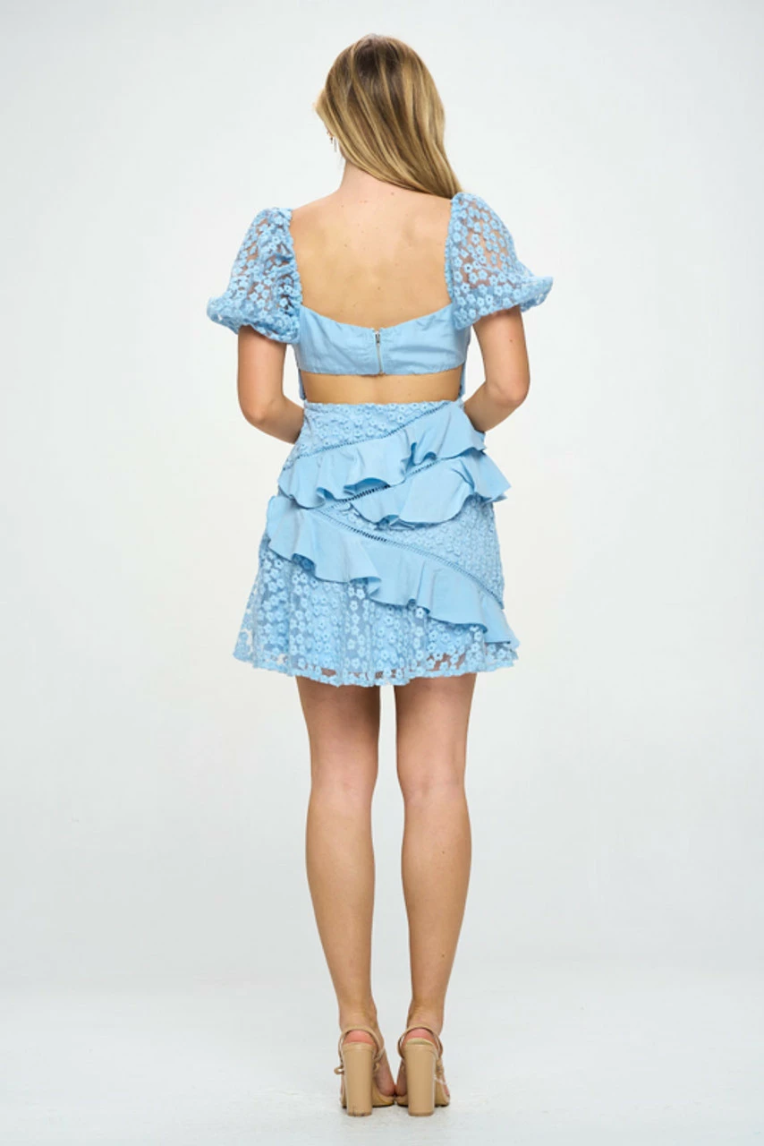 Sandra Mini Dress - Light Blue- FINAL SALE 4 Sandra Mini Dress - Light Blue- FINAL SALE - Image 2