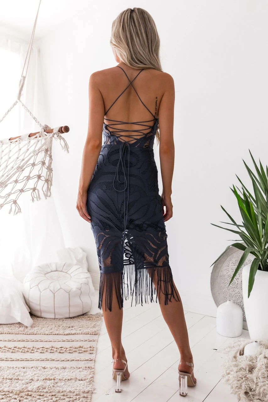 Khaleesi Dress - Steel Blue 4 Khaleesi Dress - Steel Blue - Image 2