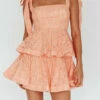 Velma Mini Lace Dress - Apricot -US Dress Sales Shop velma 1 23845.1687527674